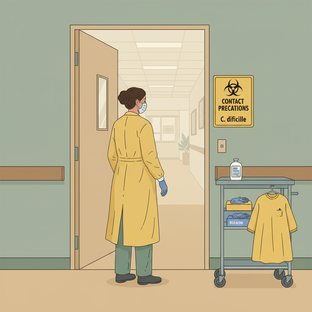 C. diff isolation room: how CNAs handle contact precautions without panic