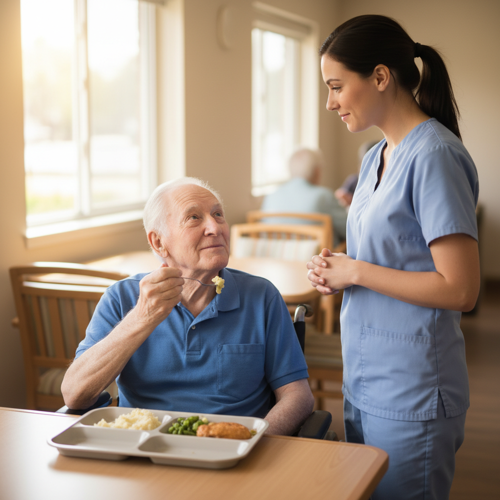 Resident choking during feeding: what to do in the first 30 seconds