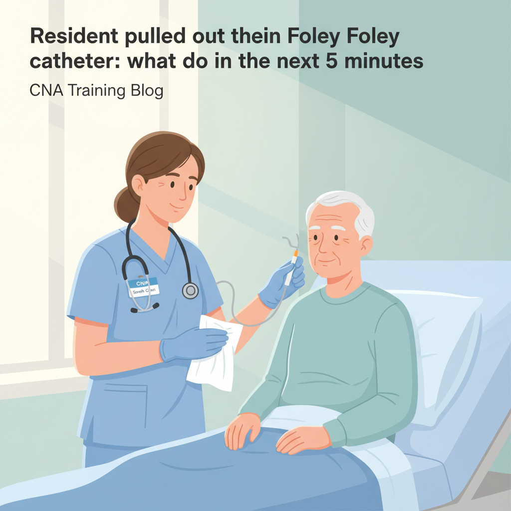 Resident pulled out their own Foley: what to do in the next 5 minutes
