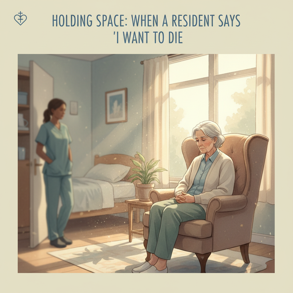 Resident says 'I want to die': what to say and what not to say